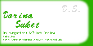 dorina suket business card